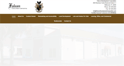 Desktop Screenshot of falcondevelopmentcorporation.com